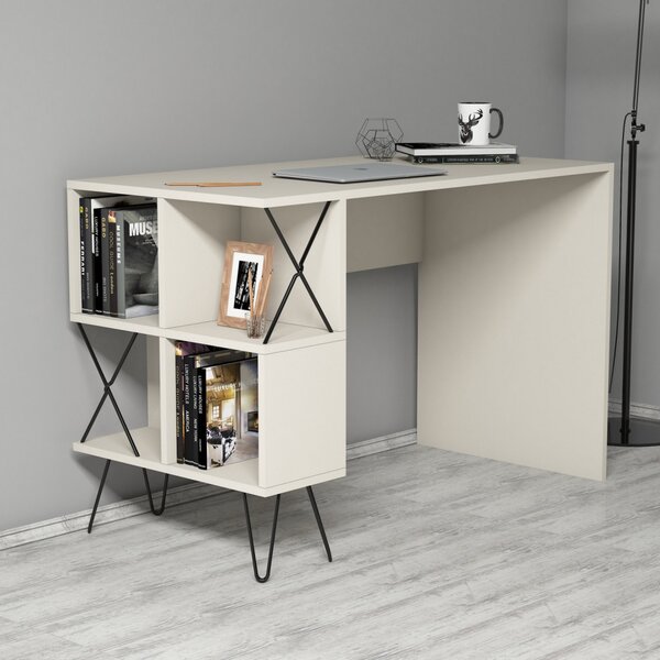 Extra íróasztal, krém, 120 cm – TR845HCT3820