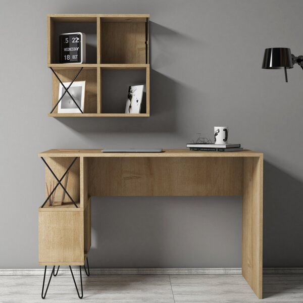 Extra íróasztal, tölgy, 120 cm – TR845HCT3825