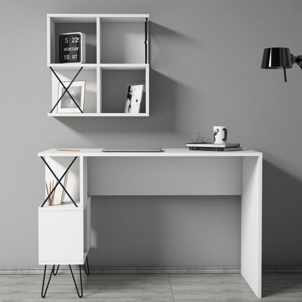 Extra íróasztal, fehér, 120 cm – TR845HCT3823