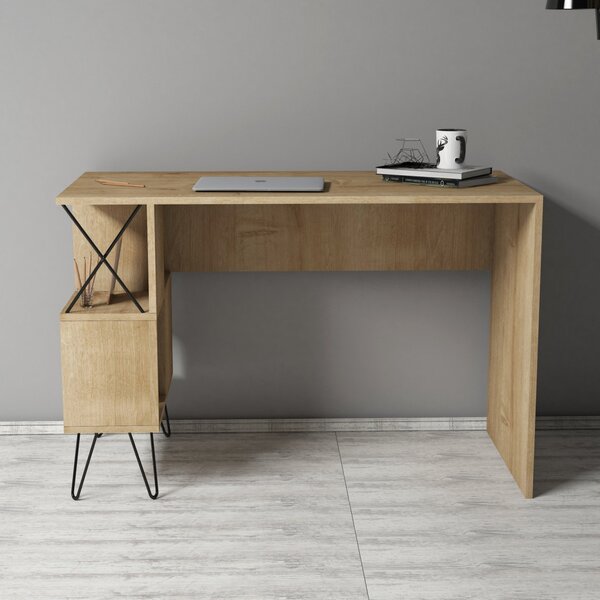 Extra íróasztal, tölgy, 120 cm – TR845HCT3821