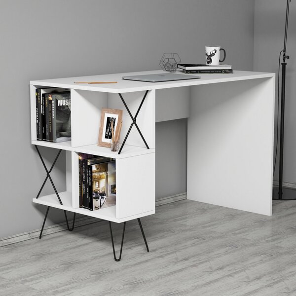 Extra íróasztal, fehér, 120 cm – TR845HCT3819
