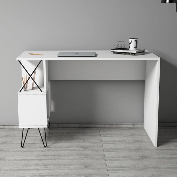Extra íróasztal, fehér, 120 cm – TR845HCT3819
