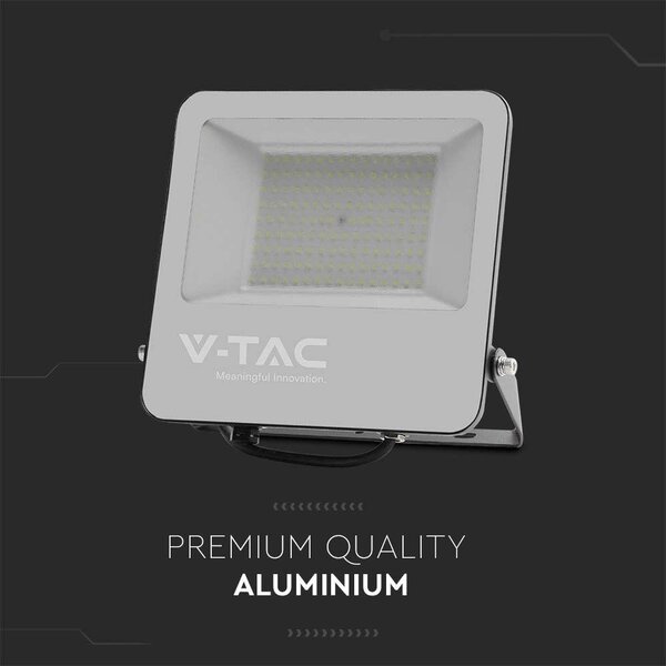 V-TAC B-széria LED reflektor 100W hideg fehér 185 Lm/W, fekete ház - SKU 9895