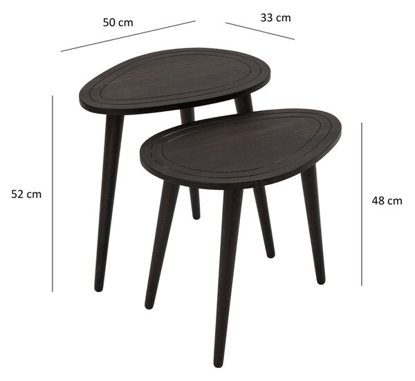 Sweet fa dohányzóasztal, antracit, 50 cm