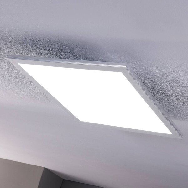 Lindby LED panel Livel, 2 darabos készlet, CCT, 40 cm x cm, távirányítóval, dimmelhető, Alu / szürke / cink, Konyha, Műanyag, Modern