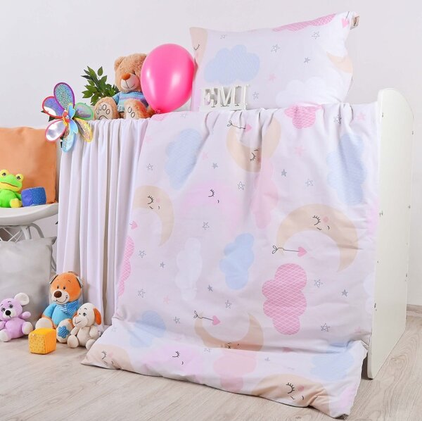 EMI Heaven rózsaszínű pamut gyermek ágyneműhuzat, Párna 70x90