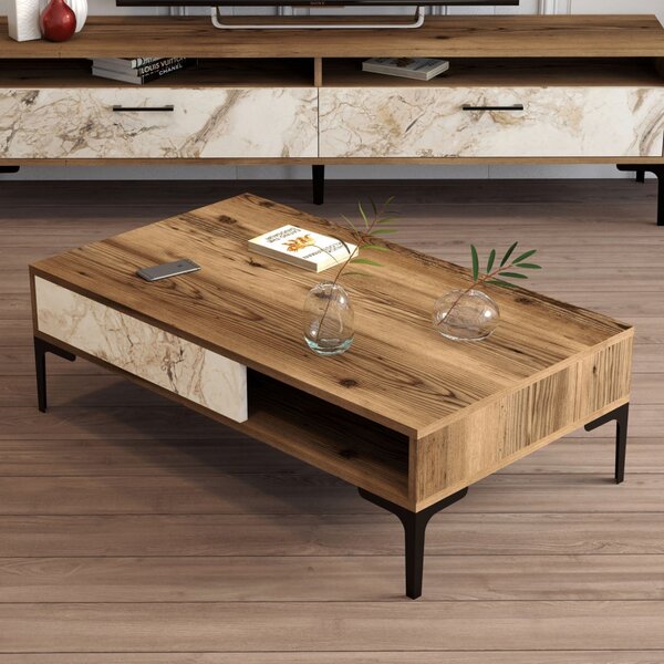 Istanbul - Walnut, White Marble
