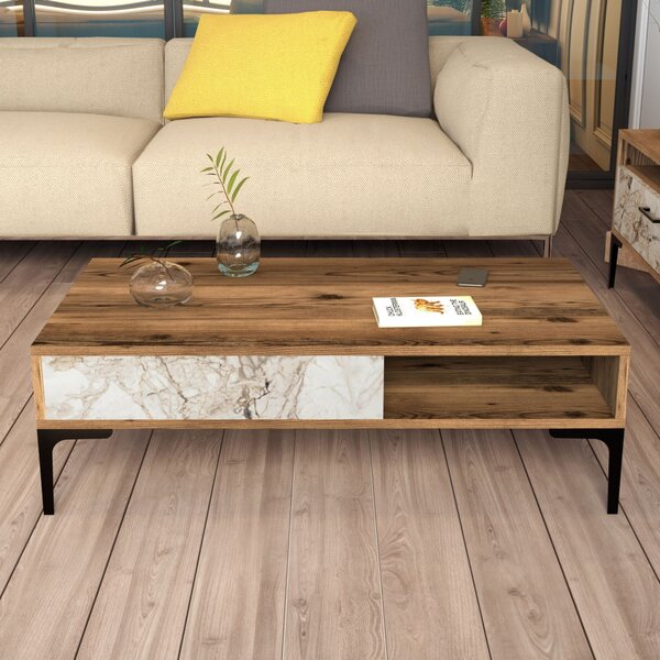 Istanbul - Walnut, White Marble