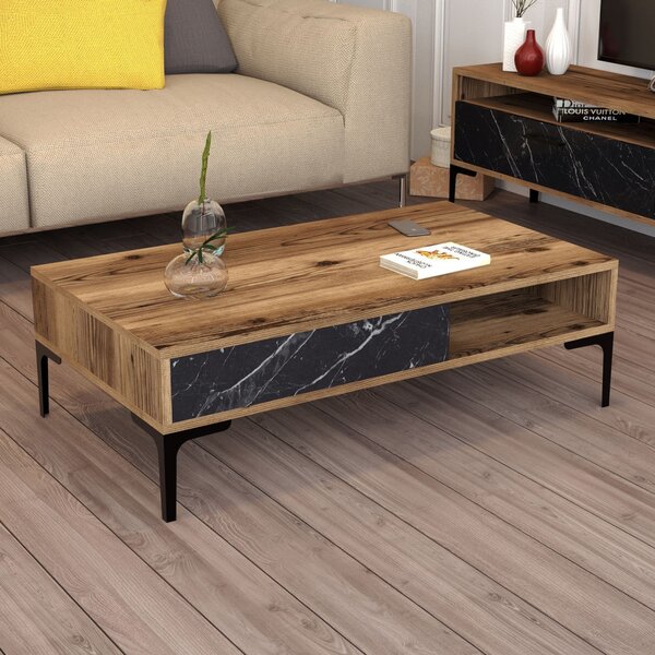 Istanbul - Walnut, Black Marble