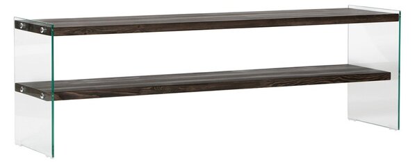 Aqua üveg TV-állvány, antracit, 140 cm