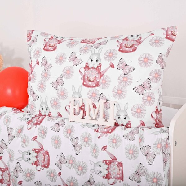 EMI Nyuszi gyermek ágyneműhuzat, A standard egyszemélyes ágy szett tartalma: 1x 140x200 + 1x 70x90