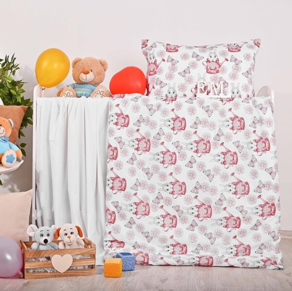 EMI Nyuszi gyermek ágyneműhuzat, A standard egyszemélyes ágy szett tartalma: 1x 140x200 + 1x 70x90