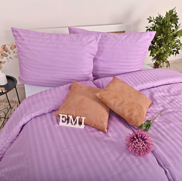 EMI lila damaszt ágyneműhuzat, Kis hengeres párnahuzat
