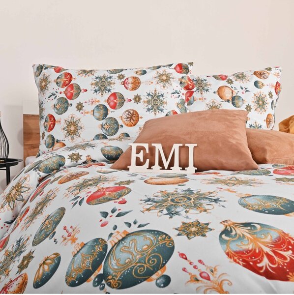 EMI Magic karácsonyi pamut ágyneműhuzat, A standard egyszemélyes ágy szett tartalma: 1x 140x200 + 1x 70x90