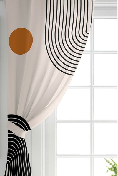 Bézs függöny szett 2 db-os 140x260 cm – Mila Home