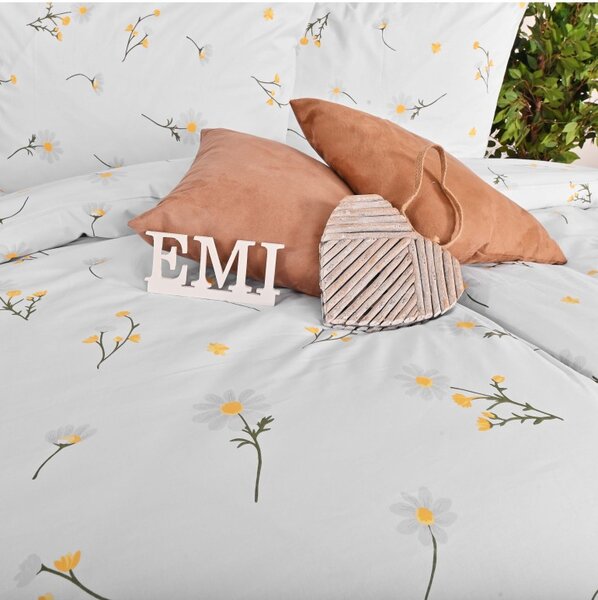EMI Százszorszép krepp ágyneműhuzat, A standard egyszemélyes ágy szett tartalma: 1x 140x200 + 1x 70x90