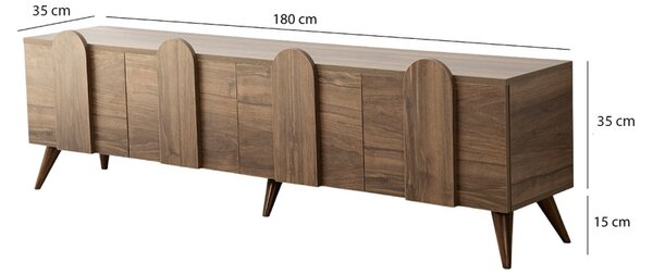 TV-állvány, 180 cm – TR552NOS2426