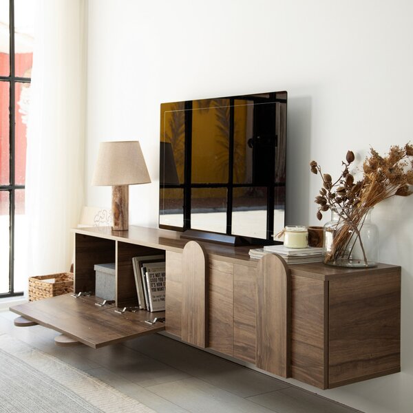 TV-állvány, dió, 180 cm