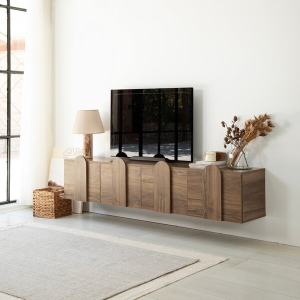 TV-állvány, dió, 180 cm