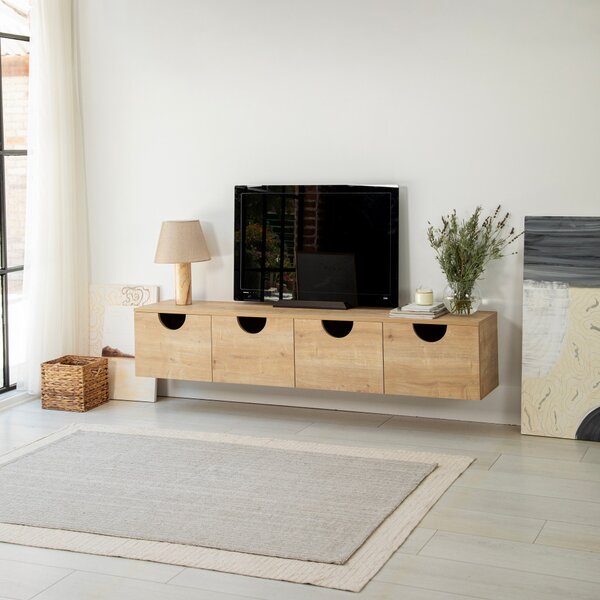 Four TV-állvány, zafír tölgy, 180 cm