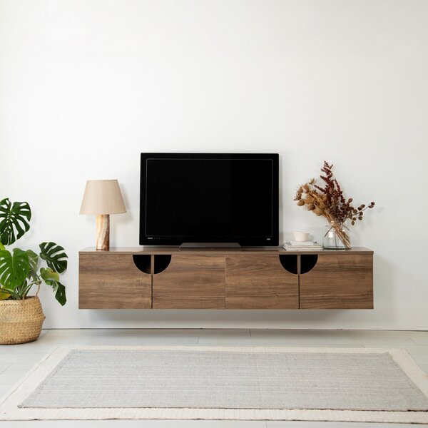 Grotte TV-állvány, dió, 180 cm