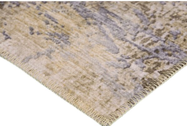 Világoskék-világosbarna mosható szőnyeg 50x80 cm Sandstorm – Vitaus