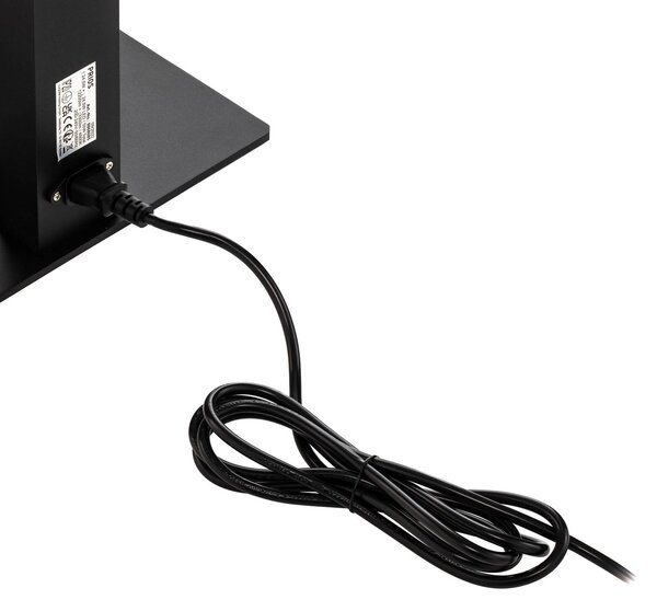 PRIOS Prios LED irodai állólámpa Taronis, fekete, 195 cm, fényerőszabályozható, dimmelhető, Fekete, Dolgozószoba / Iroda, Alumínium, Modern