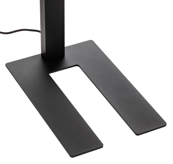 PRIOS Prios LED irodai állólámpa Taronis, fekete, 195 cm, fényerőszabályozható, dimmelhető, Fekete, Dolgozószoba / Iroda, Alumínium, Modern