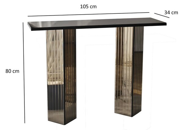 Dresser komód, bronz, 105 cm – TR552NOS2483
