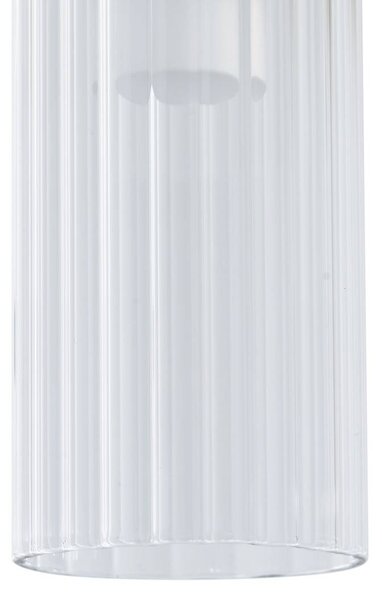 Lucande LED mennyezeti lámpa Korvitha, 5 lámpás, szürke, üveg, dimmelhető, Alu / szürke / cink, Nappali / Étkező, Üveg, Modern