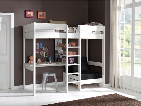 Fehér magasított gyerekágy 90x200 cm Pino - Vipack