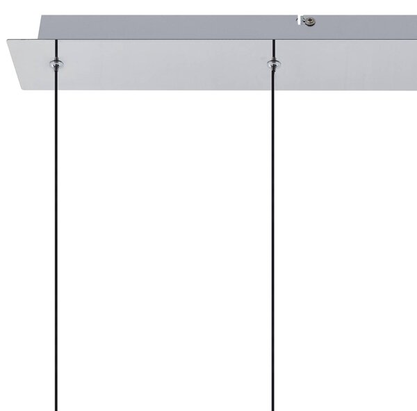 Lucande LED mennyezeti lámpa Korvitha, 5 lámpás, szürke, üveg, dimmelhető, Alu / szürke / cink, Nappali / Étkező, Üveg, Modern