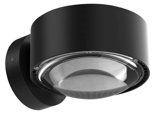 Top Light Puk Maxx Wall, LED, átlátszó lencsék, matt fekete, dimmelhető, Fekete, Nappali / Étkező, fém, Dizájn
