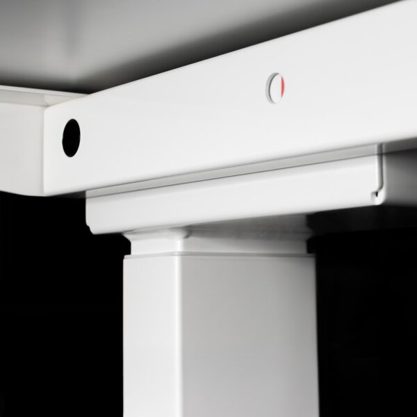 Profi elektromosan állítható magasságú íróasztal 120x67cm fehér | Dupla motor - Memória - USB - Nagy teherbírás | LVN System Control Pro