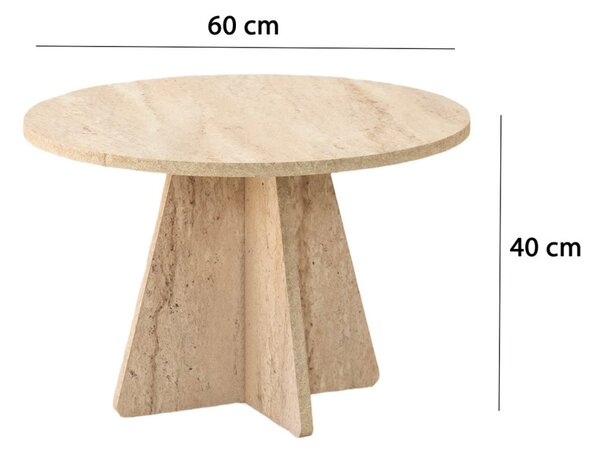 Mushroom dohányzóasztal, Ø60 cm
