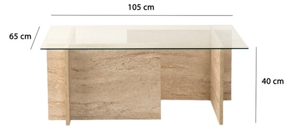 Dohányzóasztal, 105 cm