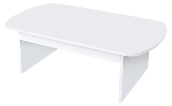 Theseus dohányzóasztal, fehér, 105 cm