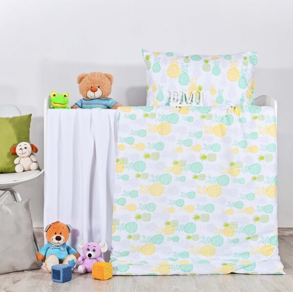 EMI Ananas gyermek ágyneműhuzat, Párna 70x90