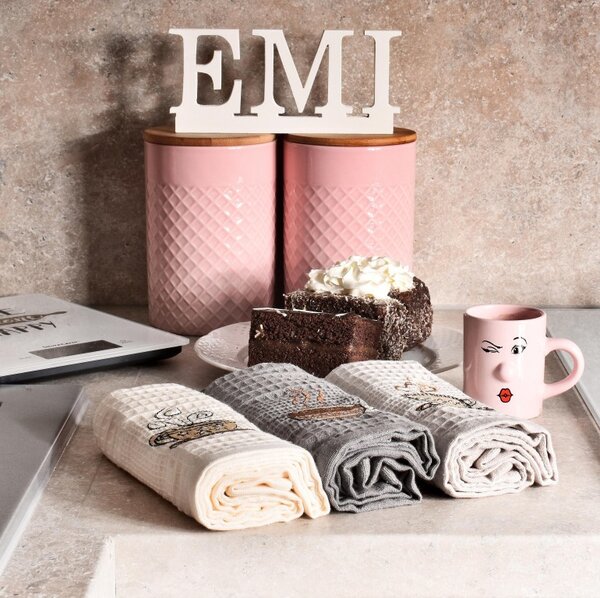 EMI Coffee waffle szövésű konyharuha