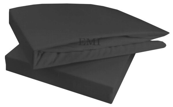EMI sötétszürke szupersztreccs lepedő, 90 (100)x200-as lap