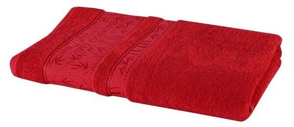 EMI Piros bambusz fürdőlepedő 70 x 140 cm