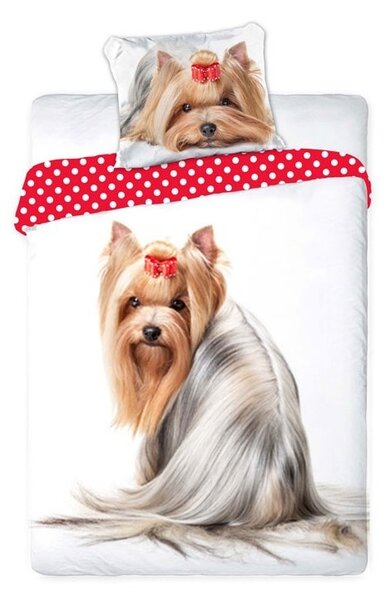 FARO Yorkshire terrier ágyneműhuzat 70x90 + 140x200 cm