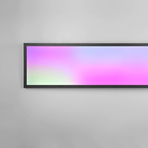 Reality Leuchten Beta LED mennyezeti lámpa, hossza 119 cm, fekete, RGBW, CCT, dimmelhető, Fekete, Nappali / Étkező, fém, Modern