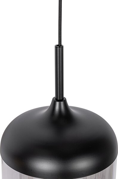 Design lógólámpa fekete arannyal és füstüveggel 3-lámpás - Kyan