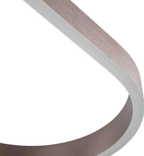 Lucande Smart LED függőlámpa Melinay, kávé, CCT, Tuya, dimmelhető, Barna / rozsda, Nappali / Étkező, Alumínium, Modern