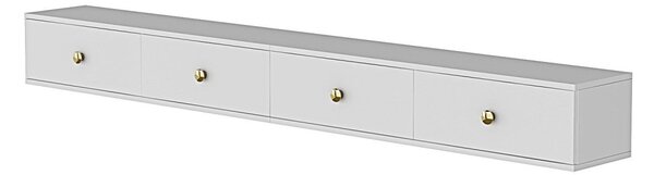 Zuzu TV-állvány, fehér, 120 cm