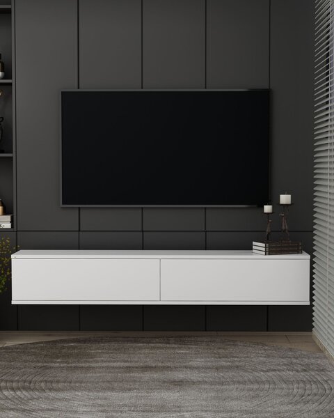 Aris TV-állvány, fehér, 120 cm
