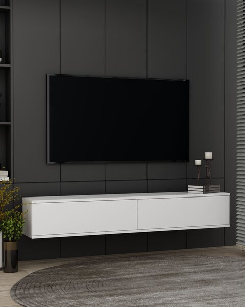 Aris TV-állvány, fehér, 120 cm
