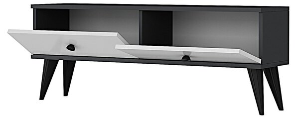 Mona TV-állvány, antracit-fehér, 120 cm