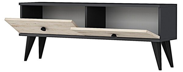 Mona TV-állvány, antracit-travertin, 120 cm